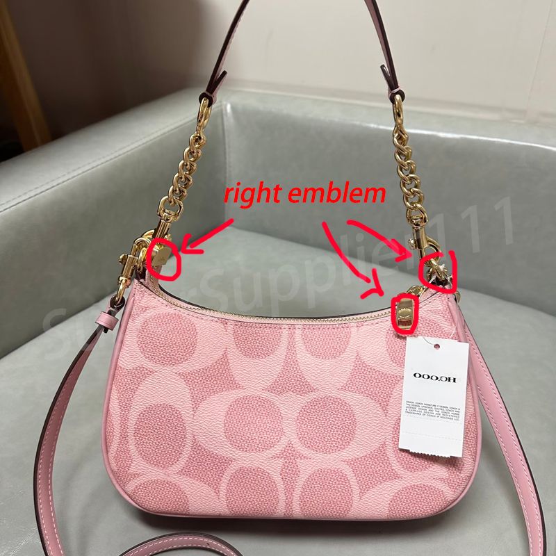 Correct Emblem teri shoulder bag GIFT CHAIN tabby designer bag handbag Capacity shoulder bag crossbody bag wallet bags for women luxury sac Luxury Bag purses - 8 of 9