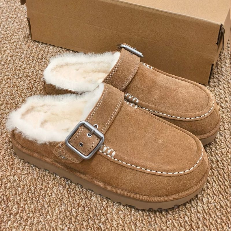 New Designer Evelina Clogs Tasman Slipper Winter Warm Slides Women Backless Loafers Goldenstar Platform Mules Boots Slippers Cozy Slip On Shoes 1179 - 7 of 9