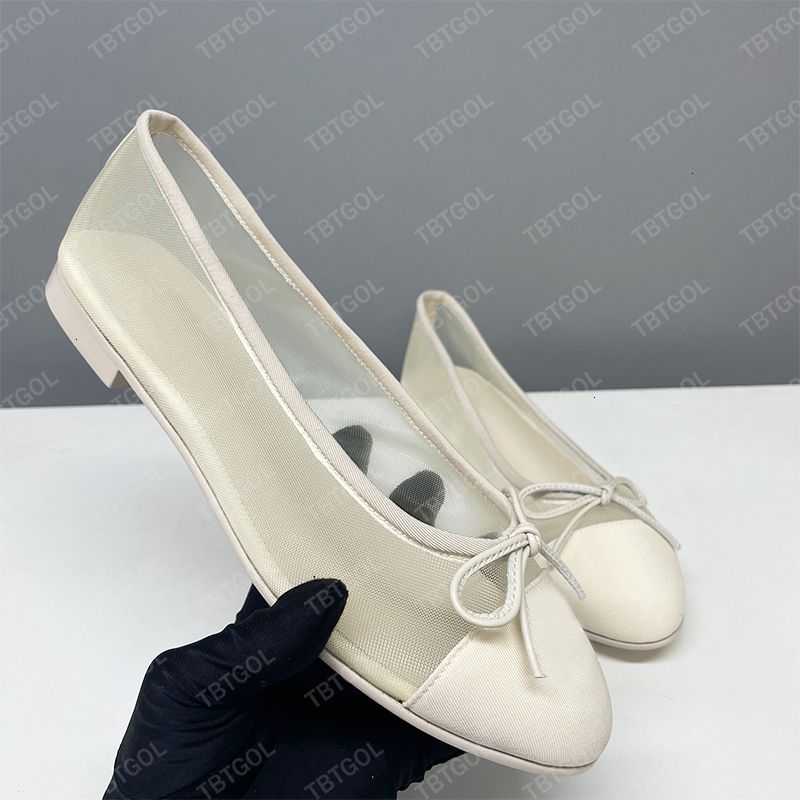 Women Suede Ballet Flats Designer Velvet Loafers Bow Mesh Sandals Dinner Dress Shoes Girls Slip-On Wedding Party Boat Shoes 891 - 5 of 8