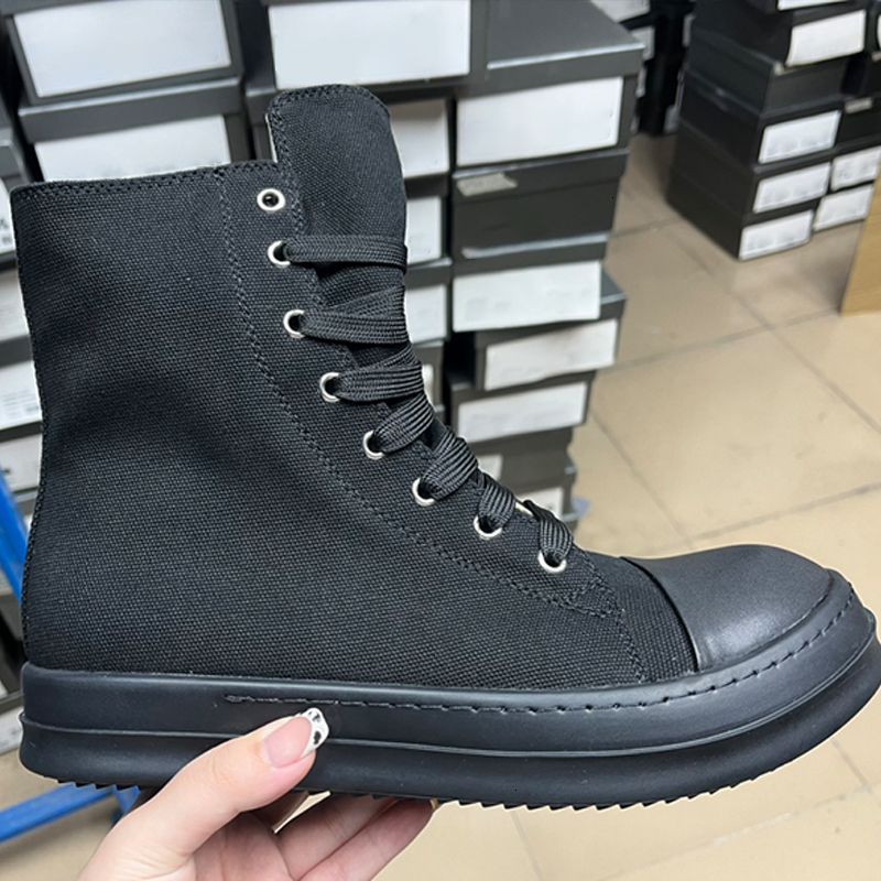 mens vintage sneakers designer canvas boot leather boots lace up sneaker suede Chunky platform shoes ankle boots1124 - 8 of 8