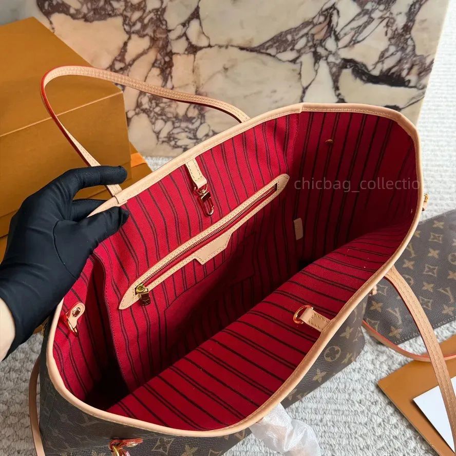 designer bag luxury bag tote bag shoulder bag full brown print bag leather bag crossbody bag high quality capacity composite shopping bag classic and popular styles - 3 of 9