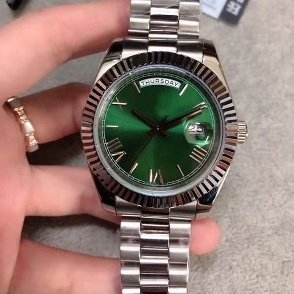 U1 Factory St9 Steel News Men Watches Green Dial Automatic Mechanics 41MM Sapphire Glass Stainless mens watch - Watches - putianbuy