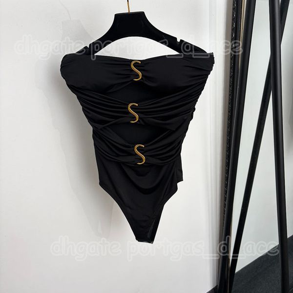 Designer Charming Hollow Bodysuit Tanks Women Black Sleeveless Leopard Sexy Night Club Party Playsuit - Apparel - putianbuy