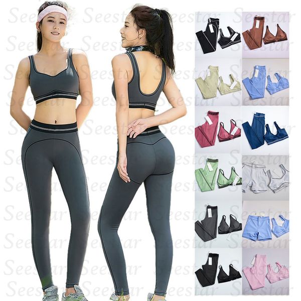 2Pcs Women Yoga Set Gym set Sport Bra High Waist Leggings Outfit, Quick Dry Fitness Gym Running Workout Sportswear - Sports & Outdoors - putianbuy