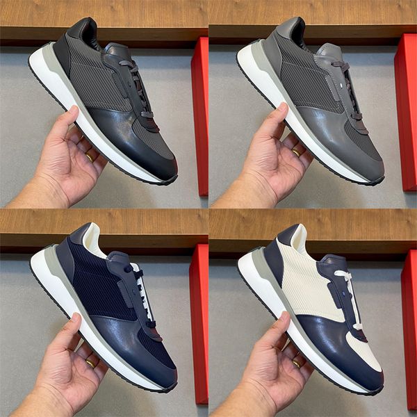 Designer Stylish Men Calfskin Comfortable Sneakers Gancini Men Low Top Sneakers Lightweight Low Top Sneakers Stylish and Versatile Skate Shoes 1041 - Shoes & Accessories - putianbuy