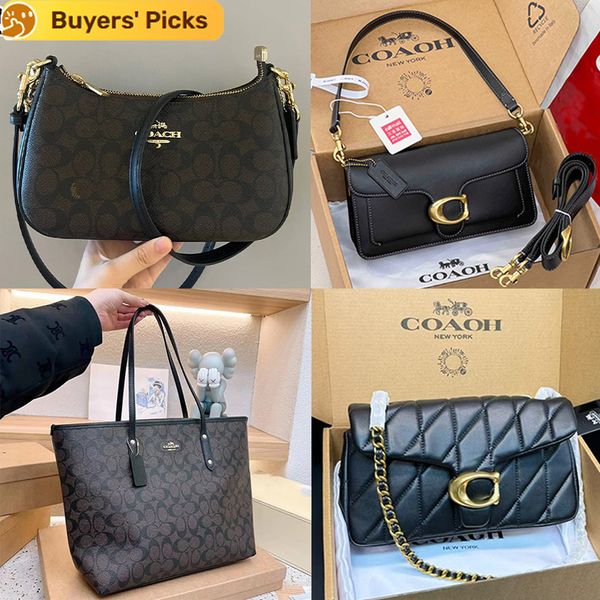 1:1 Correct Emblem teri shoulder bag Designer Handbag New Styles Metal Chain Underarm Bag Tabby Luxury Handbag High-Quality Classic Women's Leather Crossbody Bag - Bags, Luggage & Accessories - putianbuy