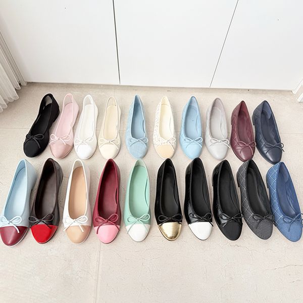 Free Shipping Mesh Flats Designer Ballerine Shoes Classic Women Bow Sandals Slides Fashion Ballet Flat Summer Party Dress Shoes 1057 - Shoes & Accessories - putianbuy