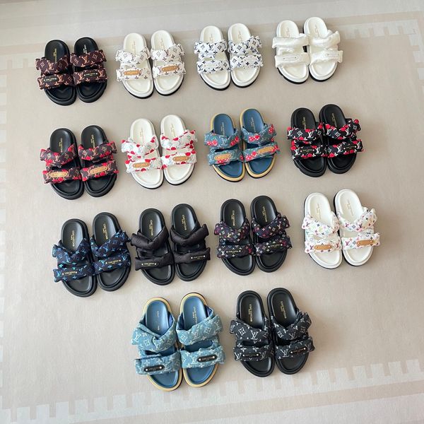 Louis Vuitton x Takashi Murakami Chinelo Pool Pillow Platform Slide Sandals For Women Thick Non Slip Sole Casual Outdoor Beach Vacation Slippers Multiple colors - Shoes & Accessories - putianbuy