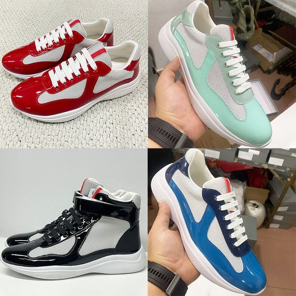 Plus Size EU49 Americas Cup Sneakers 2026 New Colours Designer Casual Sport Shoes Men Women Trainers Patent Leather Mesh Shoes Lace-Up Outdoor Shoes 53 - Shoes & Accessories - putianbuy