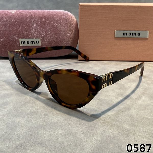 MU Designer Sunglasses For Women UV400 Protection Glasses Black Brown Transparent Tortoise Mens MM Clear Frame Cat Eye Luxury Sunglasses Daily Beach Outdoor - putianbuy