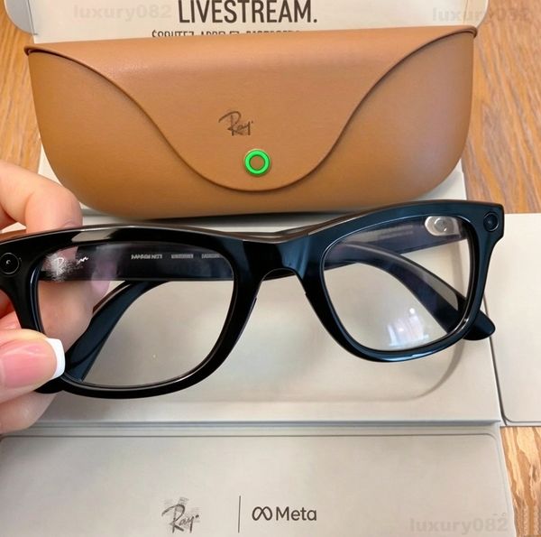 META Glasses RB With Camera Sunglasses Bluetooth Call Anti Shake HD Camera with Video Recording Dual Mic Reduction AI Smart Sunglasses with Charging Case - Fashion Accessories - putianbuy