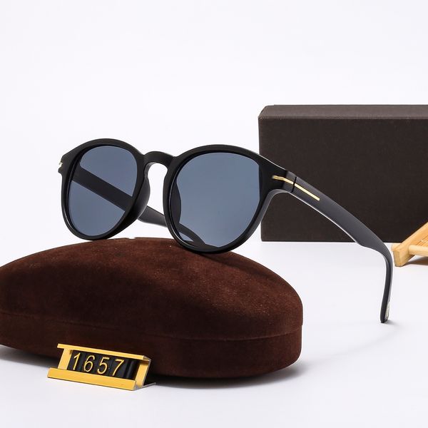 Classic Round Sunglasses Brand Designer UV400 Eyewear Metal Black Frame Sun Glasses Men Women Mirror Sunglasses Polaroid Lens With Box - Fashion Accessories - putianbuy