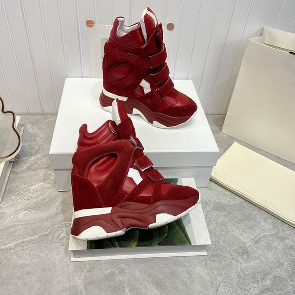 Designer women sneakers stylish high top suede wedge sneakers women platform casual shoes 829 - Bags, Shoes & Accs - putianbuy