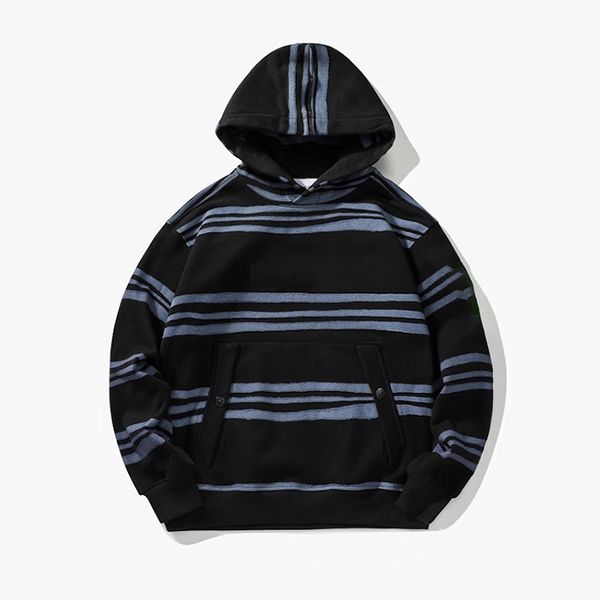 Topstoney Designer Hoodies Spring Mens Striped Hoodie Cotton Super Large Hoodie Long Sleeve Street Clothing Fashion Top Jumper - Apparel - putianbuy