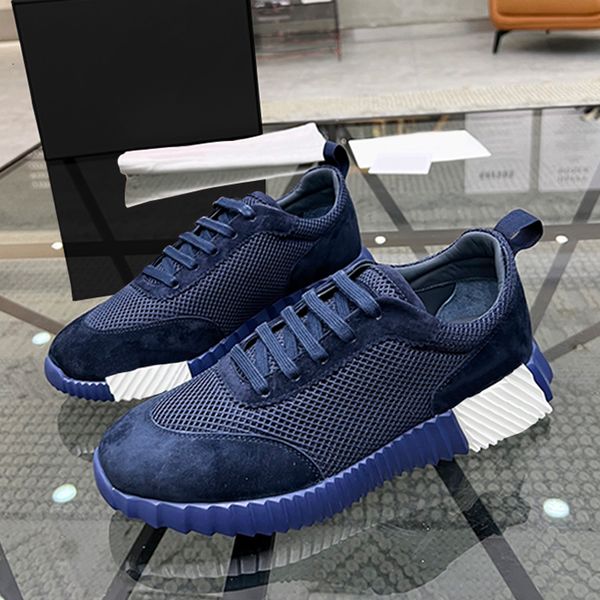 Designer Bouncing Sneakers Luxury Leather Mens Shoes Suede Trainers Fashion Jet Sneaker Breathable Outdoor Sports Casual Shoes 959 - Shoes & Accessories - putianbuy